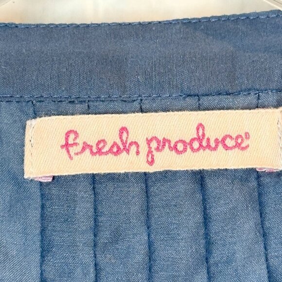 Fresh Produce Blue Tunic Top Blouse Lagenlook Minimalist XXL - Picture 5 of 9